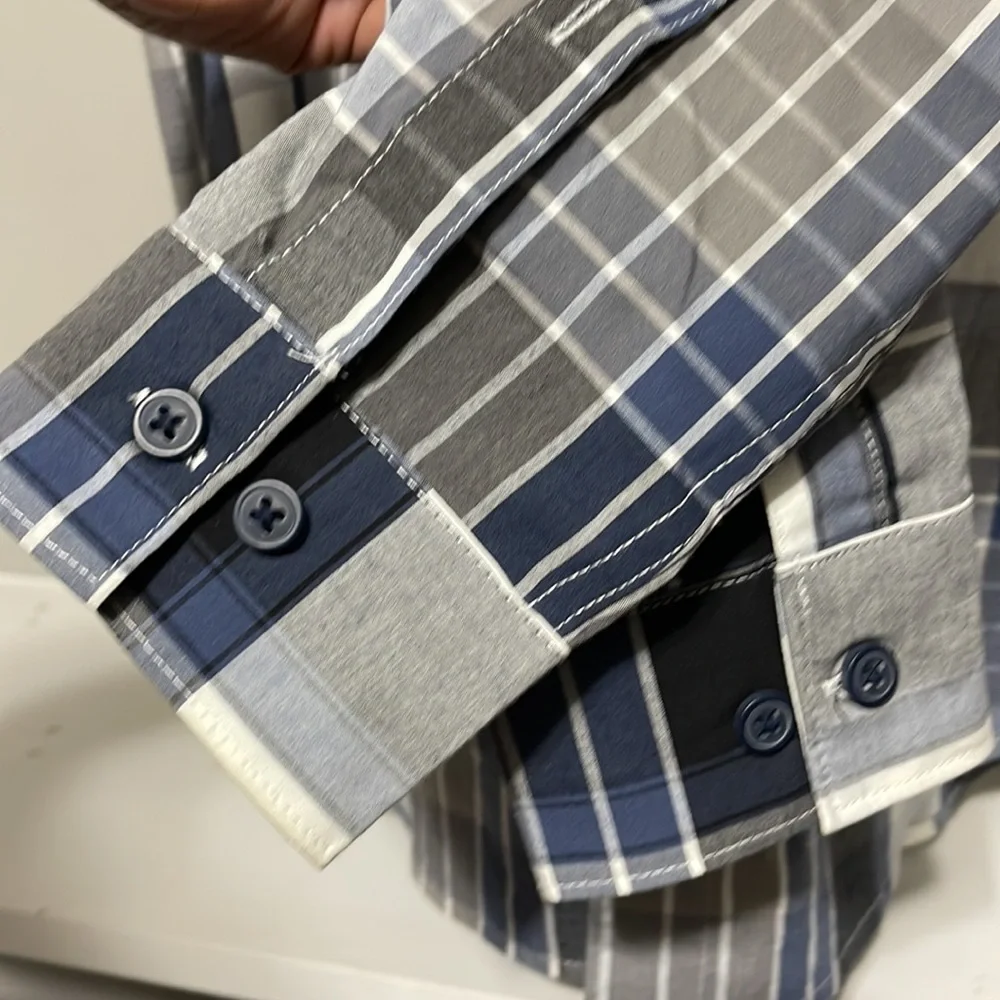 NWOT Plaid Columbia Men's Boulder Ridge Long Sleeve Shirt Button Down Medium M - Picture 5 of 10